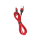 Kabel USAMS Kabel pleciony U26 USB-C 1m 3A Fast Charging czerwony